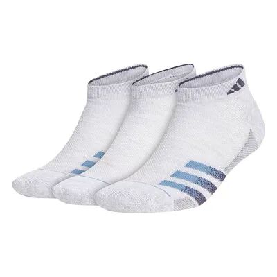adidas Men's adidas 3-pack Superlite Stripe 3 Low-Cut Socks, Size: 6-12, Light Grey