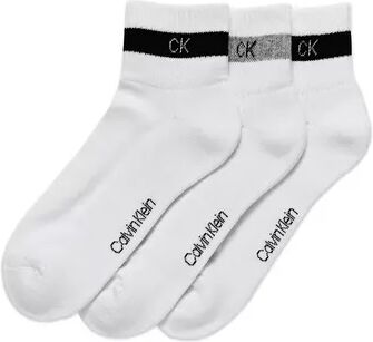 Calvin Klein Men's Calvin Klein 3-Pack Terrycloth Quarter Crew Socks, White