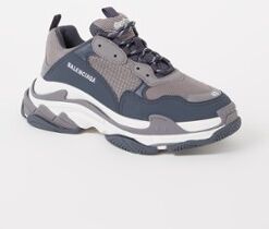 Balenciaga Triple S Sneaker mit Mesh-Details Dunkelgrau 44