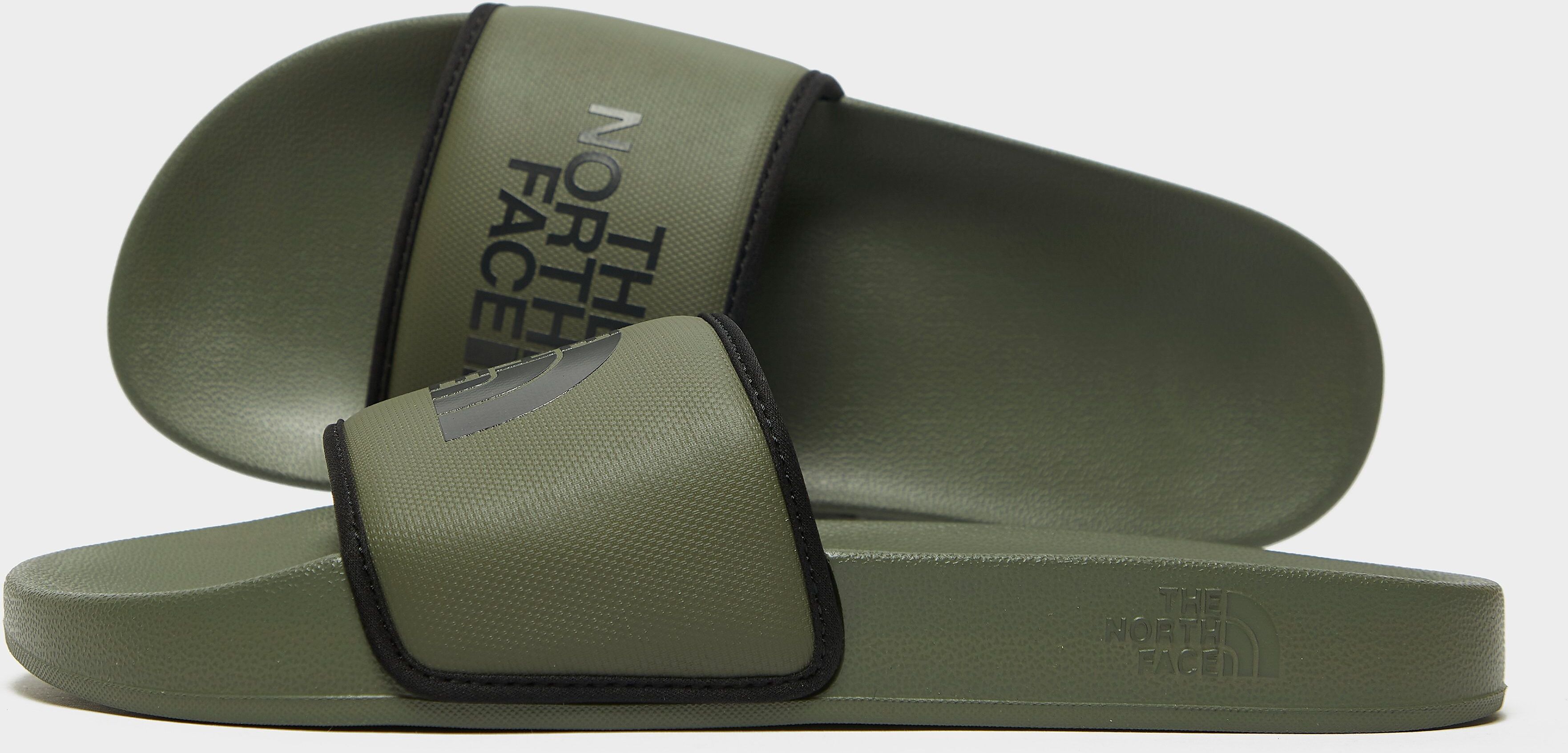 The North Face Base Camp Slides - Olive - Mens  size: 8