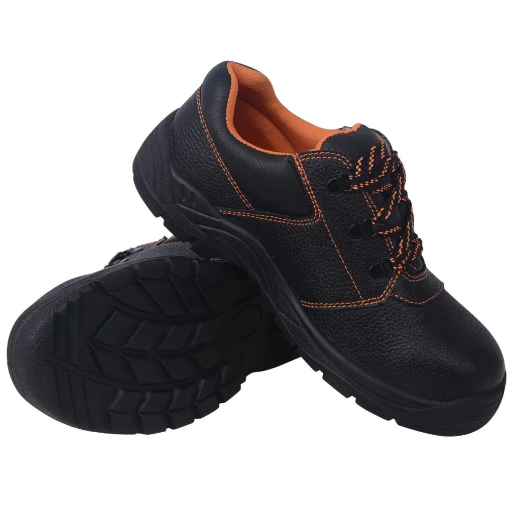 vidaXL Chaussures de sécurité Noir Pointure 44 Cuir