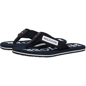 Tommy Hilfiger Zehentrenner »PATCH HILFIGER BEACH SANDAL«, Sommerschuh,... dunkelblau  45