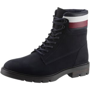 Tommy Hilfiger Schnürboots »CORPORATE HILFIGER NUBUCK BOOT«, mit Streifen am... dunkelblau  45