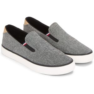 Tommy Hilfiger Slipper »TH HI VULC LOW SLIPON CHAMBRAY«, Slip-On Sneaker,... schwarz meliert  42