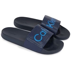 Calvin Klein Pantolette, mit auffälligem Logoschriftzug schwarz-blau  45