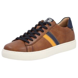 Rieker EVOLUTION Sneaker, mit Leder-Innenfutter, Freizeitschuh, Halbschuh,... cognac-dunkelblau  44