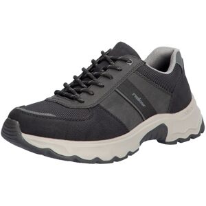 Rieker Sneaker, in sportivem Look, Freizeitschuh, Halbschuh, Schnürschuh schwarz-grau  47