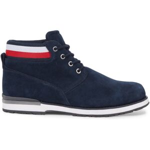 Tommy Hilfiger Schnürboots »CORE HILFIGER SUEDE BOOT«, mit Anziehlasche dunkelblau  47