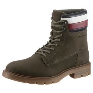 Tommy Hilfiger Schnürboots »CORPORATE HILFIGER NUBUCK BOOT«, mit Streifen am... khaki  40