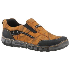 KACPER Slipper, Freizeitschuh, Schlupfschuh mit seitlichem Stretcheinsatz orange used Größe 40