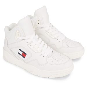 Tommy Jeans Sneaker »TJM BASKET MID TOP«, mit seitlicher Logoflagge ecru Größe 43