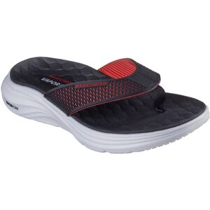 Skechers Zehentrenner »VAPOR FOAM SANDAL«, Sommerschuh, Schlappen,... schwarz-rot Größe 48,5