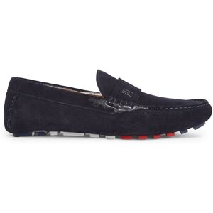 Tommy Hilfiger Mokassin »TH CLASSIC SUEDE DRIVER«, Slipper, Autofahrer Schuh,... dunkelblau Größe 42