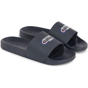 Tommy Hilfiger Pantolette »RWB HILFIGER OLY POOL SLIDE«, Sommerschuh,... dunkelblau Größe 44