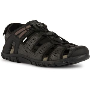 Geox Sandale »UOMO SANDAL STRADA C«, Sommerschuh, Klettschuh, Outdoorsandale,... schwarz-braun Größe 45