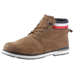 Tommy Hilfiger Schnürboots »CORE HILFIGER SUEDE BOOT«, mit Anziehlasche braun Größe 45