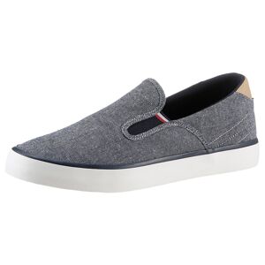 Tommy Hilfiger Slipper »TH HI VULC LOW SLIPON CHAMBRAY«, Slip-On Sneaker,... blau meliert Größe 47