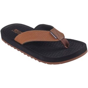 Skechers Zehentrenner »TANTRIC-COPANO«, Sommerschuh, Schlappen, Poolslides,... braun Größe 46