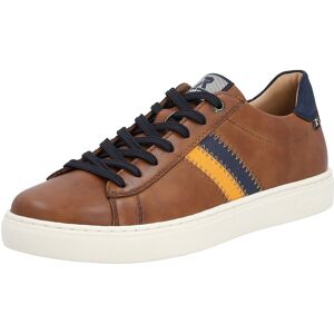 Rieker EVOLUTION Sneaker, mit Leder-Innenfutter, Freizeitschuh, Halbschuh,... cognac-dunkelblau Größe 45