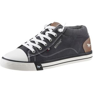 Mustang Shoes Sneaker, Schnürschuh, Halbschuh, Freizeitschuh mit Gummikappe anthrazit Größe 40