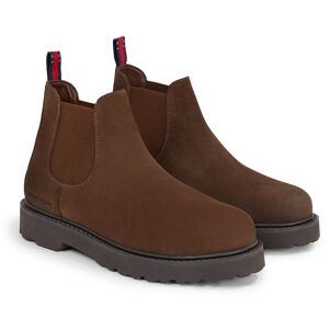 Tommy Jeans Chelseaboots »TOMMY JEANS SUEDE BOOT«, mit beidseitigem... dunkelbraun Größe 46