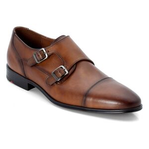 Lloyd Slipper »MAILAND«, Anzugschuh, Business Schuh, Monk mit Lederinnensohle cognac-used Größe 6,5