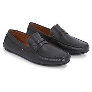 Tommy Hilfiger Slipper »CASUAL HILFIGER LEATHER DRIVER«, Mokassin, Loafer,... schwarz Größe 46