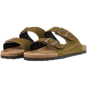 TOM TAILOR Herren Leder-Sandalen, braun, Uni, Gr. 43