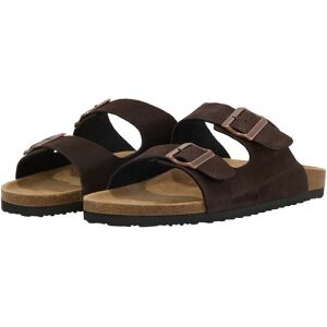 TOM TAILOR Herren Leder-Sandalen, braun, Uni, Gr. 41