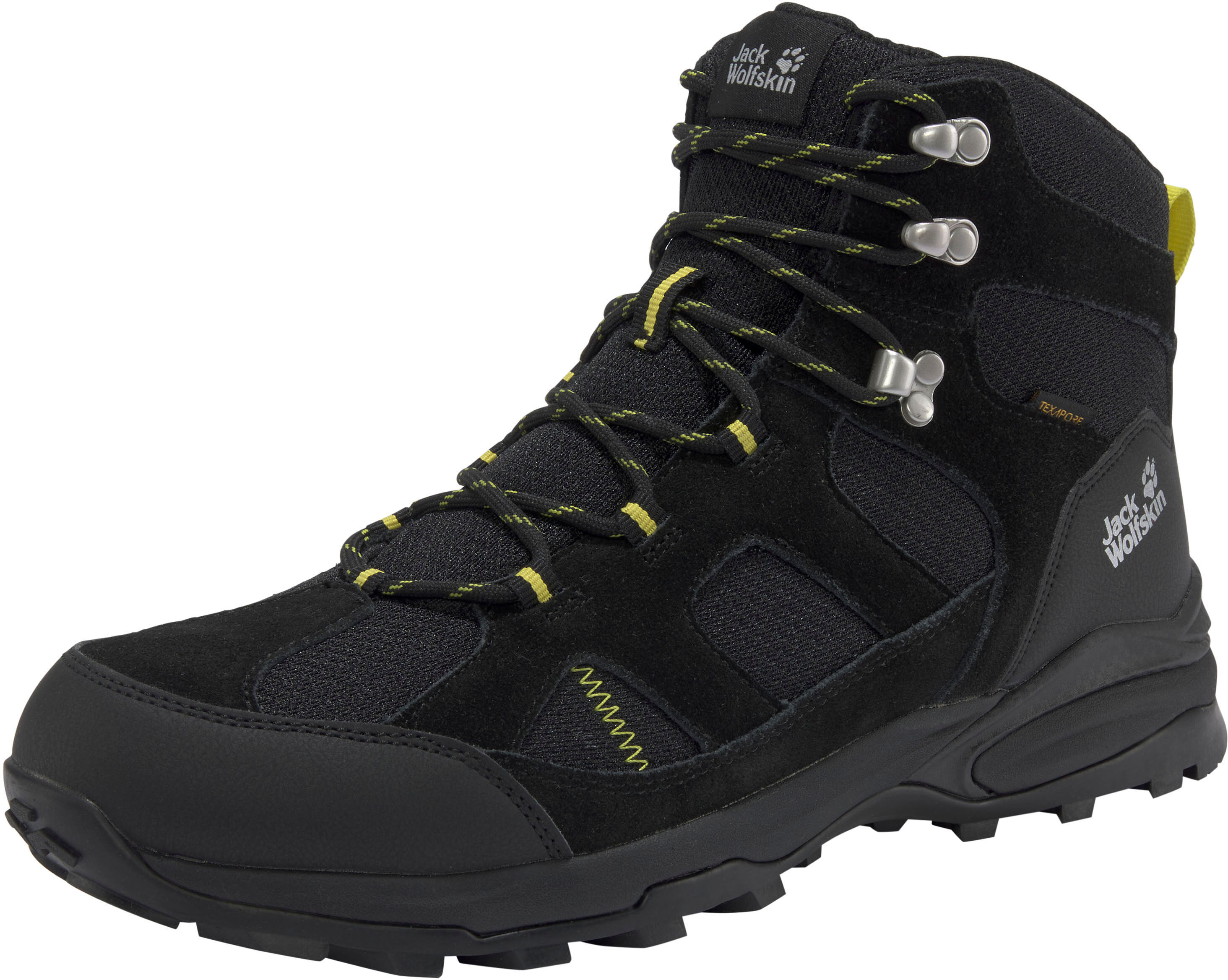 Jack Wolfskin Wanderschuh »GREAT HIKE 2 TEXAPORE MID M« schwarz  40 40,5 41 42 42,5 43 44 44,5 45 46 47 48