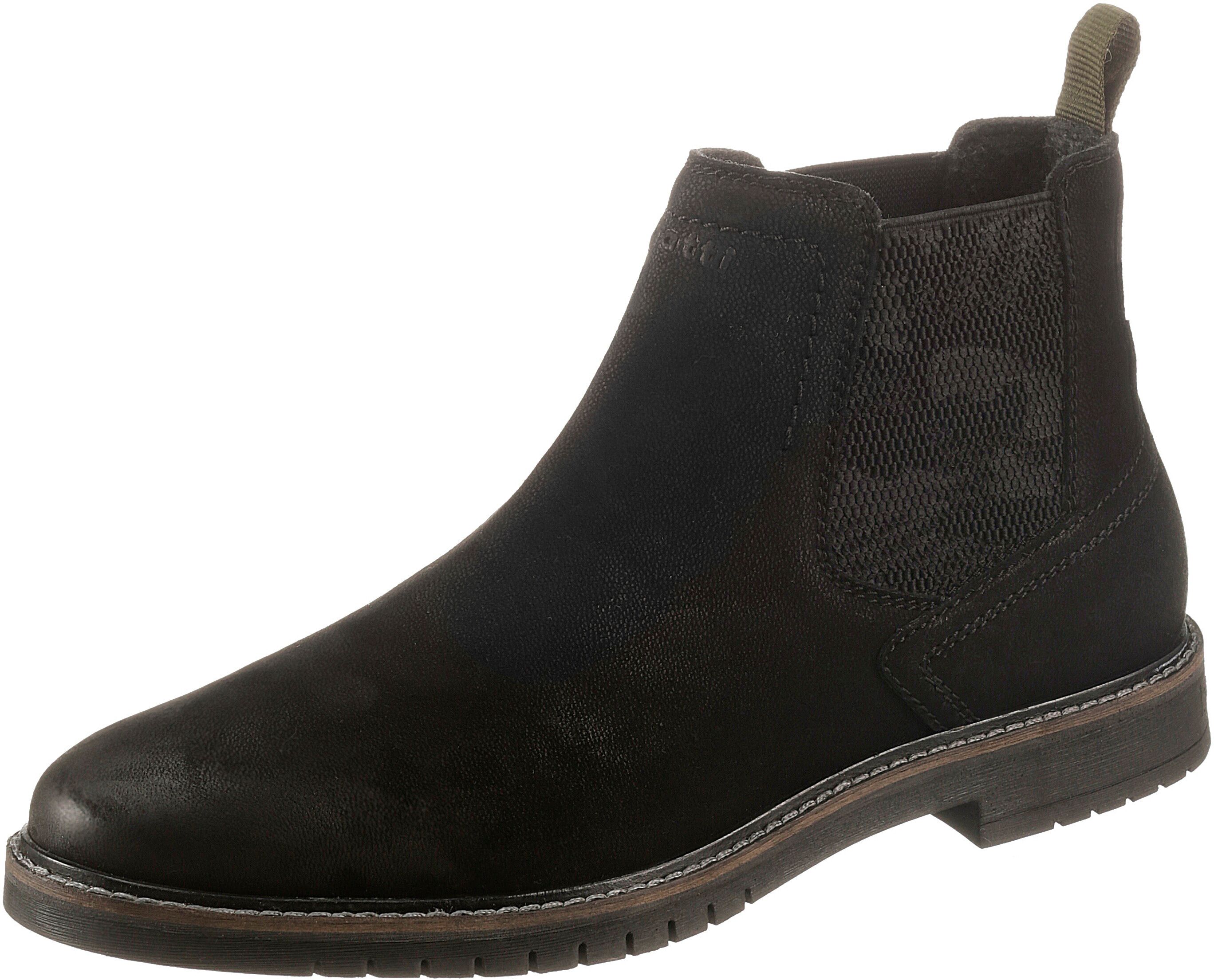 Bugatti Chelseaboots »Caj«, mit Stretcheinsatz schwarz  40 41 42 43 44 45 46 47 48