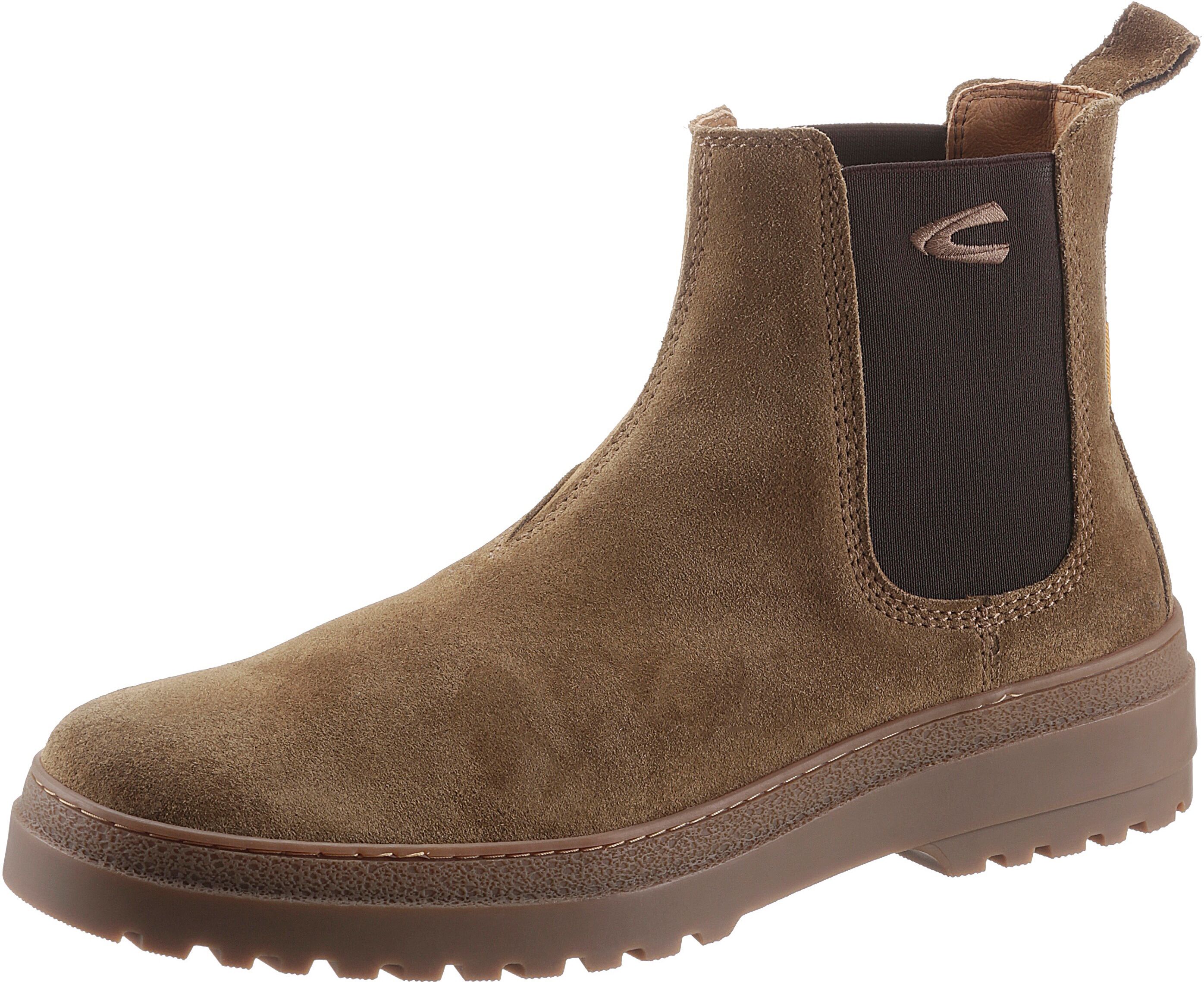 camel active Chelseaboots »Cross«, mit Stretcheinsätzen braun  40 41 42 43 44 45 46 47