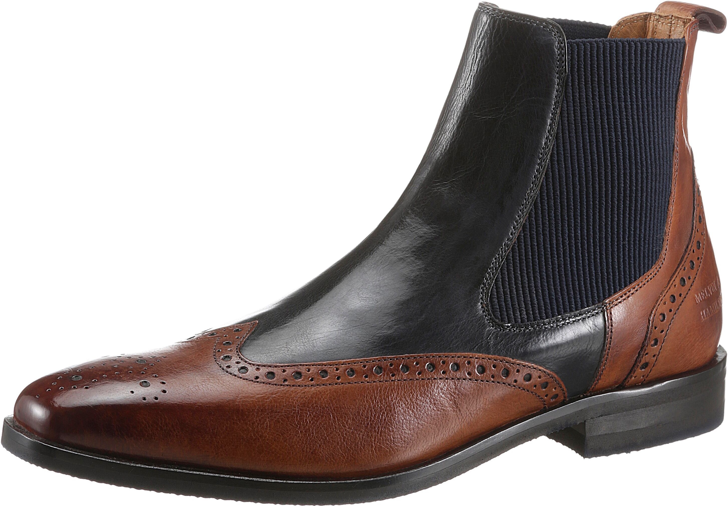 Melvin & Hamilton Chelseaboots »Alex 9 nachhaltig«, vegetabil gegerbt braun  40 41 42 43 44 45 46 47 48