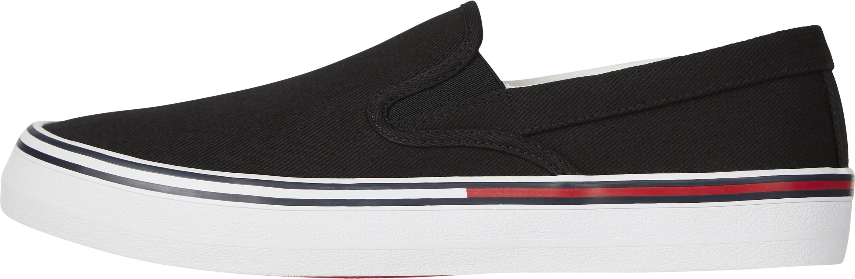 Tommy Jeans Slip-On Sneaker »TOMMY JEANS ESSENTIAL SLPON«, mit beidseitigem... schwarz  40 41 42 43 44 45 46