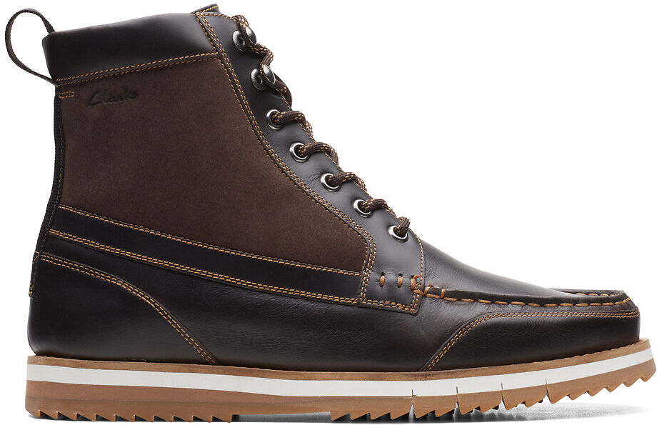 Clarks Boots Durston Hi, Leder BRAUN