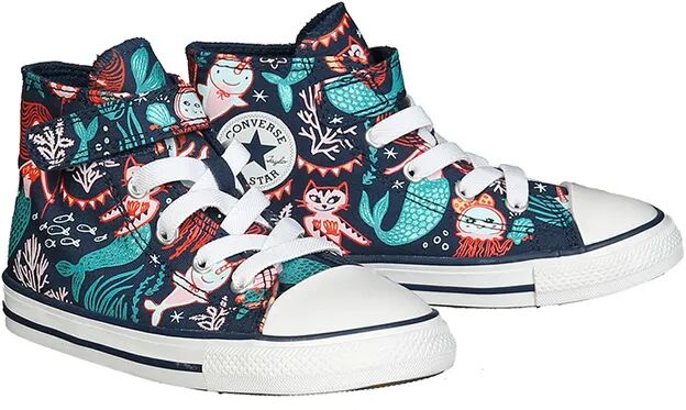 Converse Klett-Sneaker CTAS 1V HI – MERMAID in navy/bunt