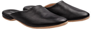 Derek Rose Leder-Slipper, 41 - Schwarz