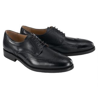 Cordwainer Derby, Halfbrogue oder Fullbrogue, Fullbrogue - 41 - Schwarz