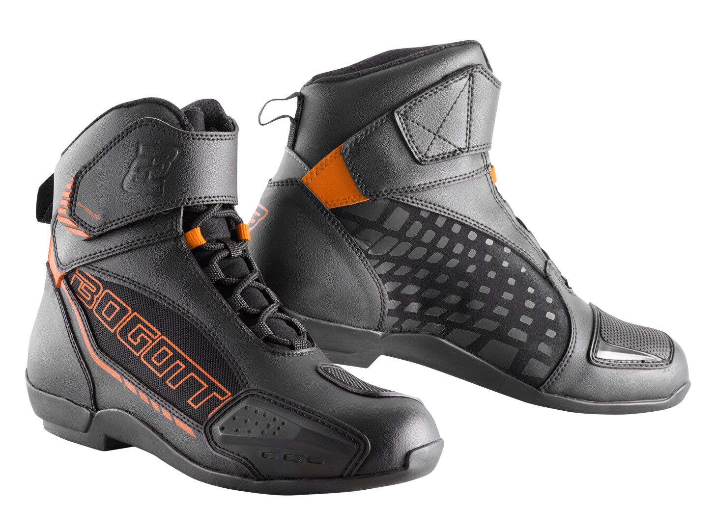 Bogotto GPX Motorradschuhe 45 Schwarz Orange