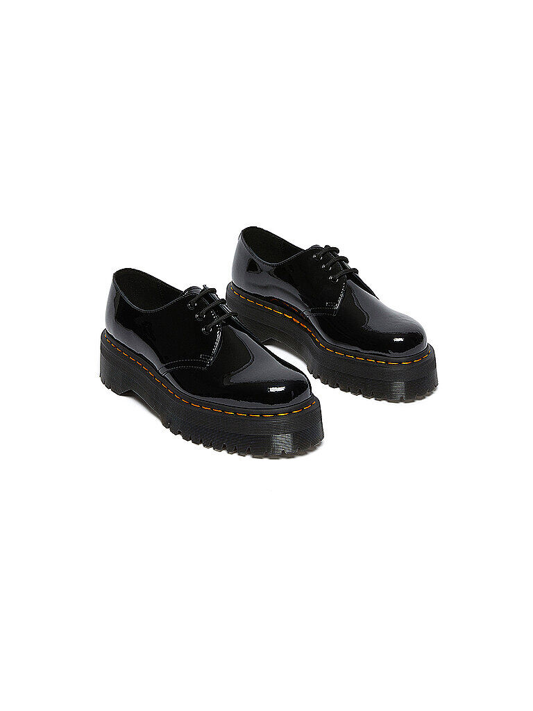 DR. MARTENS Lack Plateau Schnürer 1461 Quad schwarz   Damen   Größe: 38   1461-26647001