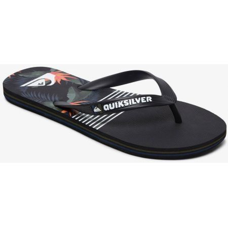 Quiksilver ŽABKY QUIKSILVER MOLOKAI JUNGLE SWELL - černá - US10