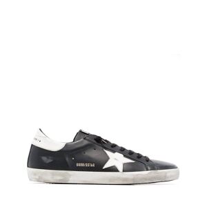 Golden Goose Super-Star Distressed-Sneakers - Schwarz 40/39/41/43/44/45/42/46 Male