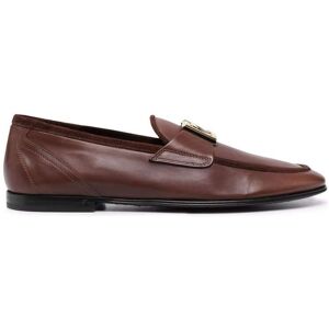 Dolce & Gabbana Loafer mit DG-Schild - Braun 39/40/41/41.5/42/42.5/43/43.5/44/45/46/39.5/44.5 Male