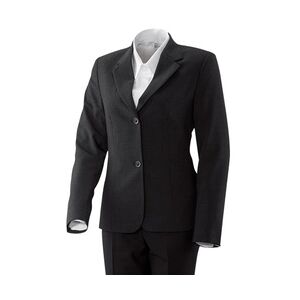 Exner 701 - Damenblazer kurz : schwarz (Business) 53% Polyester 43% Schurwolle 4% Elasthan 42