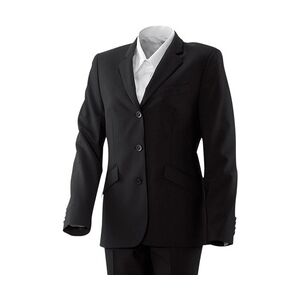 Exner 700 - Damenblazer lang : schwarz (Business) 53% Polyester 43% Schurwolle 4% Elasthan 34