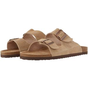 TOM TAILOR Herren Leder-Sandalen, beige, Uni, Gr. 46