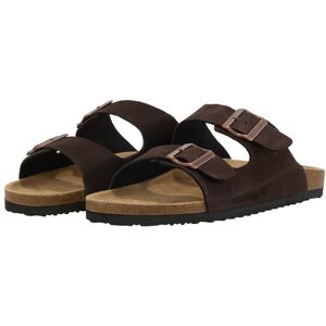 TOM TAILOR Herren Leder-Sandalen, braun, Uni, Gr. 41