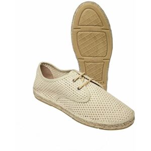 Mey & Edlich Herren Sneaker Espadrij leicht beige 40, 41, 42, 43, 44, 45, 46