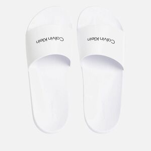 Calvin Klein Men's Logo-Print Rubber Slides - UK 10