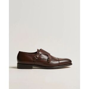 Loake 1880 Cannon Monkstrap Dark Brown Burnished Calf